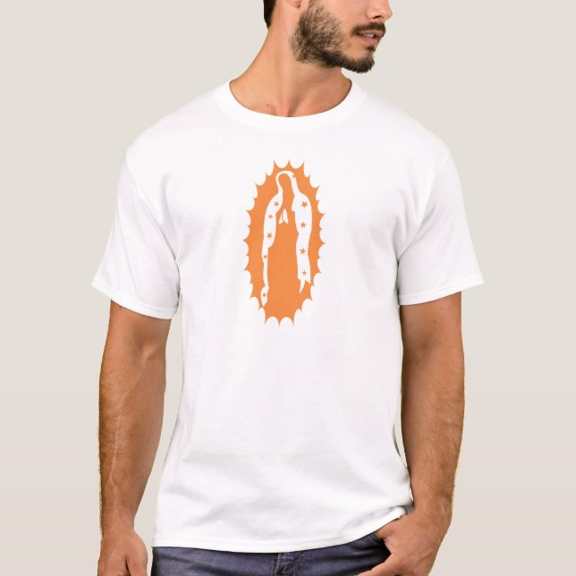 our lady of guadalupe orange T-Shirt (Front)
