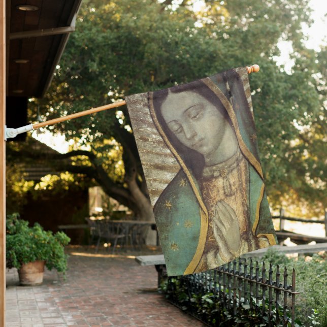 Our Lady Of Guadalupe Original House Flag (In SItu)