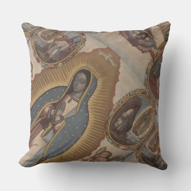 our lady of guadalupe outdoor pillow (Front)