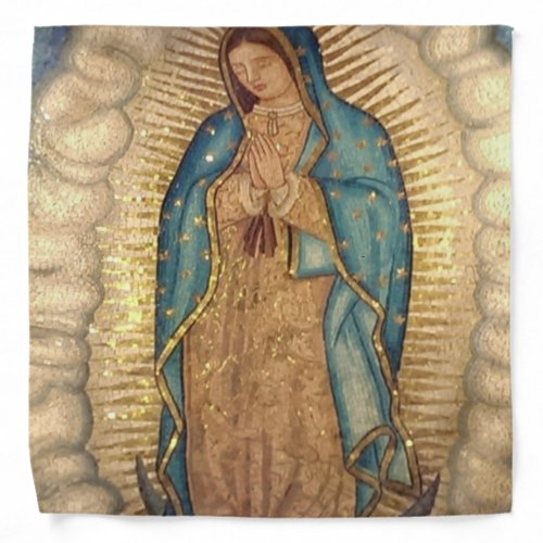 Our Lady Of Guadalupe Painting Bandana