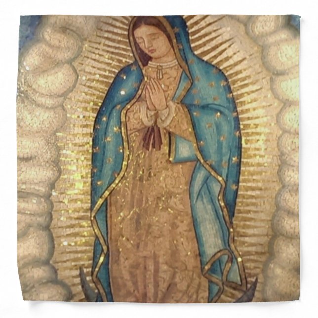 Our Lady Of Guadalupe Painting Bandana (Front)