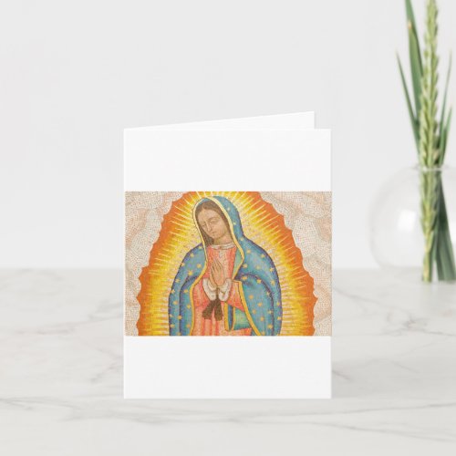 Our Lady Of Guadalupe Painting Card