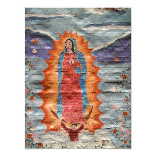 Our Lady of Guadalupe Papyrus Version Photo Print