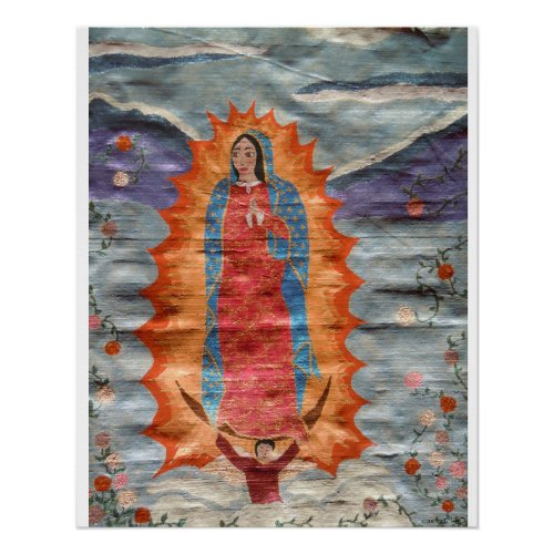 Our Lady of Guadalupe Papyrus Version Poster