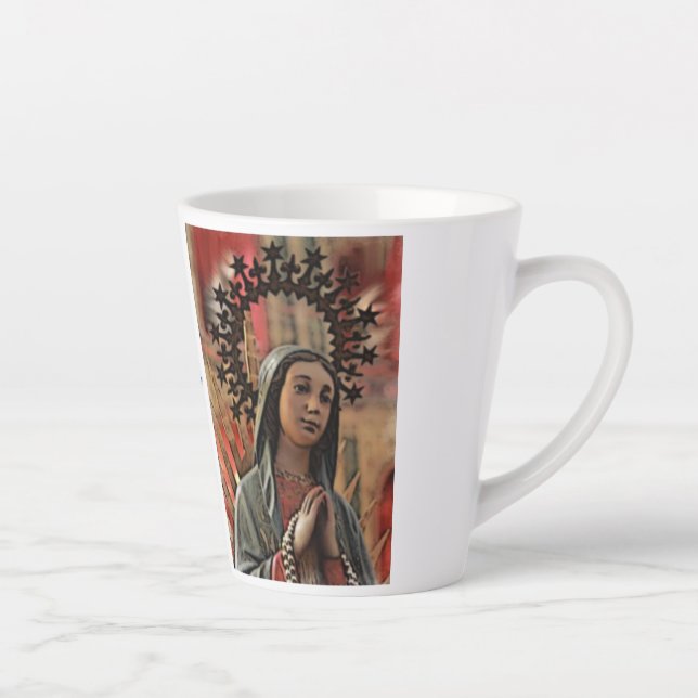 Our lady of Guadalupe, patroness of the Americas Latte Mug (Right)