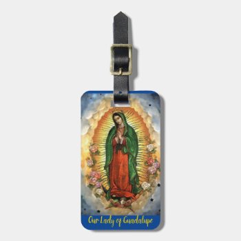 Our Lady Of Guadalupe Personalize Details Luggage Tag by Frasure_Studios at Zazzle