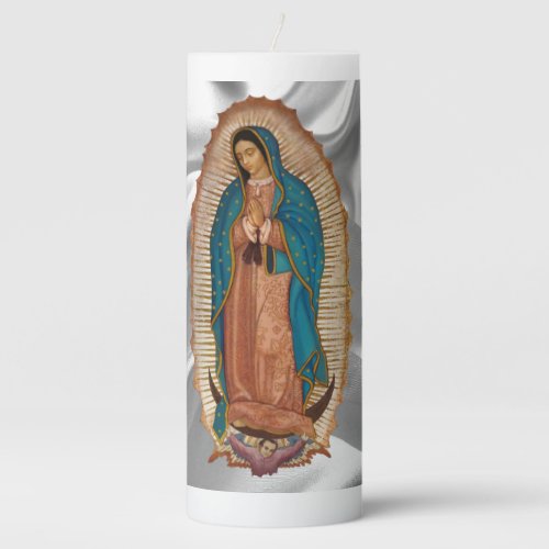Our Lady Of Guadalupe Pillar Candle