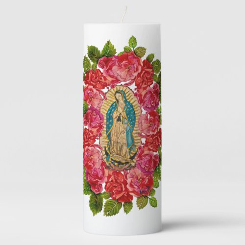 Our Lady of Guadalupe Pillar Candle
