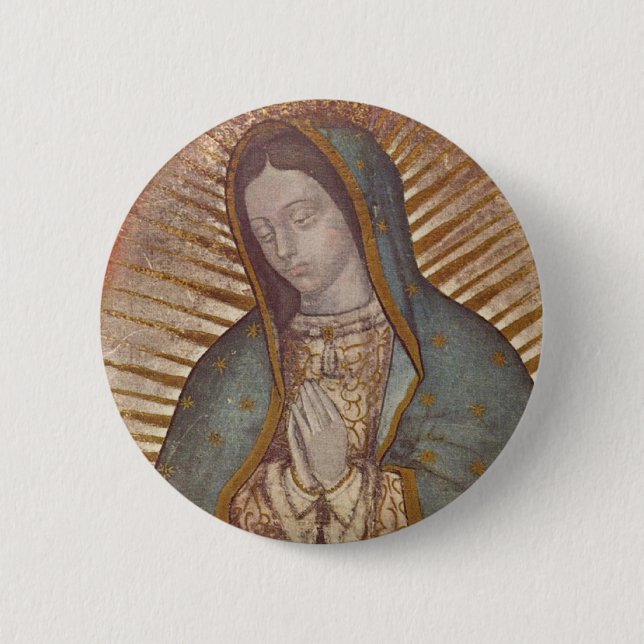 OUR LADY OF GUADALUPE PINBACK BUTTON (Front)