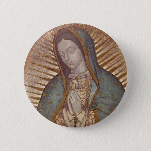 OUR LADY OF GUADALUPE PINBACK BUTTON