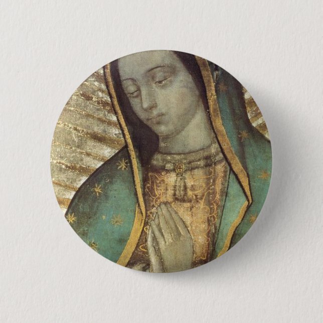 OUR LADY OF GUADALUPE PINBACK BUTTON (Front)