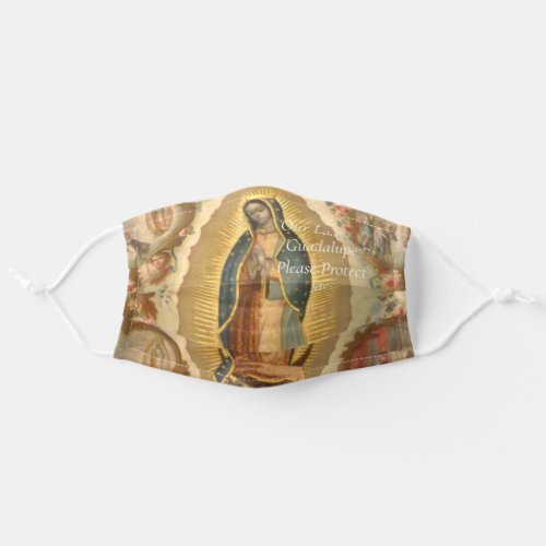 Our Lady of Guadalupe Please Protect Me Adult Cloth Face Mask
