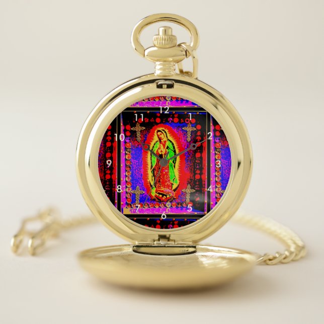 Our Lady of guadalupe Pocket Watch (Inside)