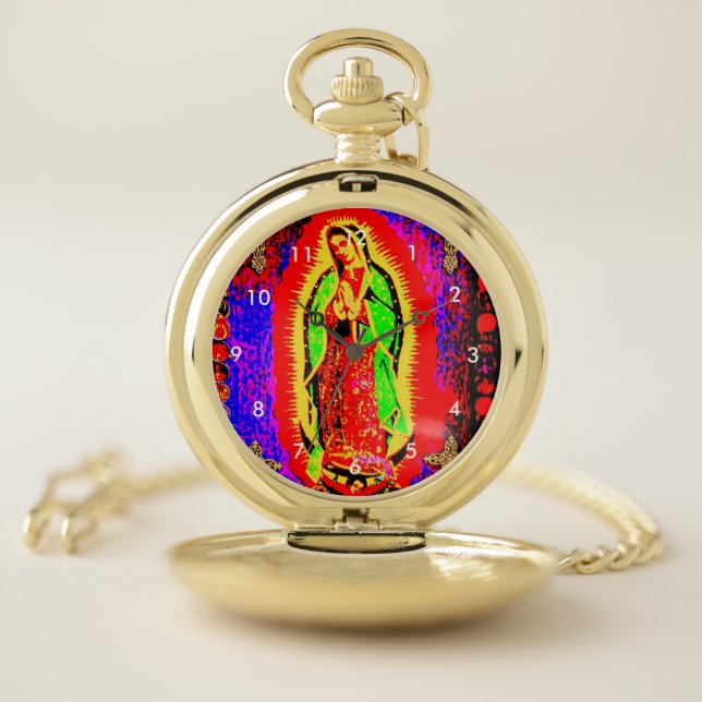 Our Lady of guadalupe Pocket Watch (Inside)