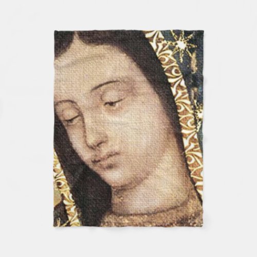 Our Lady Of Guadalupe Portrait Fleece Blanket