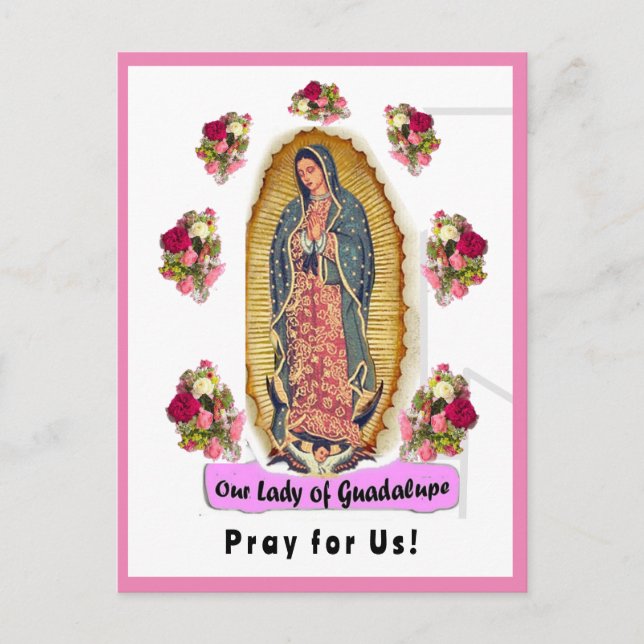 Our Lady of Guadalupe Postcard (Front)