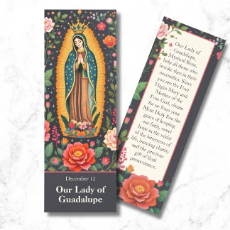 Our Lady of Guadalupe Prayer Bookmarks