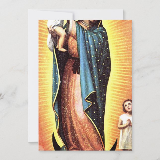 Our Lady Of Guadalupe Protectress Of The Unborn Invitation (Front)