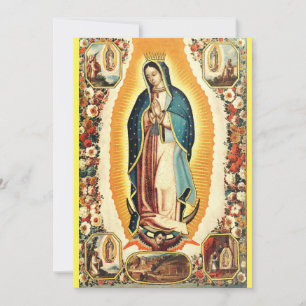 Our Lady Of Guadalupe Radiant Art Holiday Card