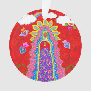 Our Lady of Guadalupe Red Ornament
