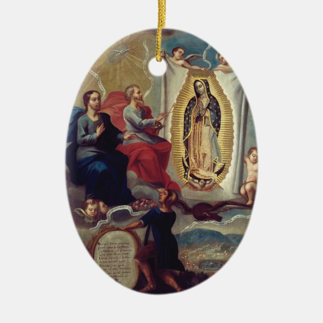 Our Lady of Guadalupe | Religious Keepsake Ceramic Ornament (Front)