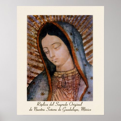 Our Lady of Guadalupe Replica Bust Poster