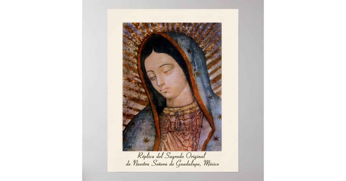 Our Lady of Guadalupe Replica Bust Poster Zazzle
