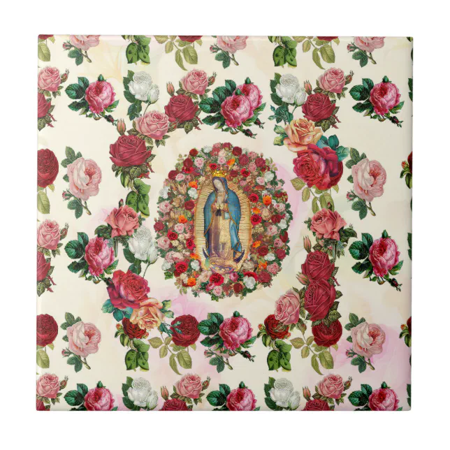 Our Lady Of Guadalupe Roses Potpourri Ceramic Tile Zazzle our-lady-of-guadalupe-roses-potpourri-ceramic-tile-zazzle