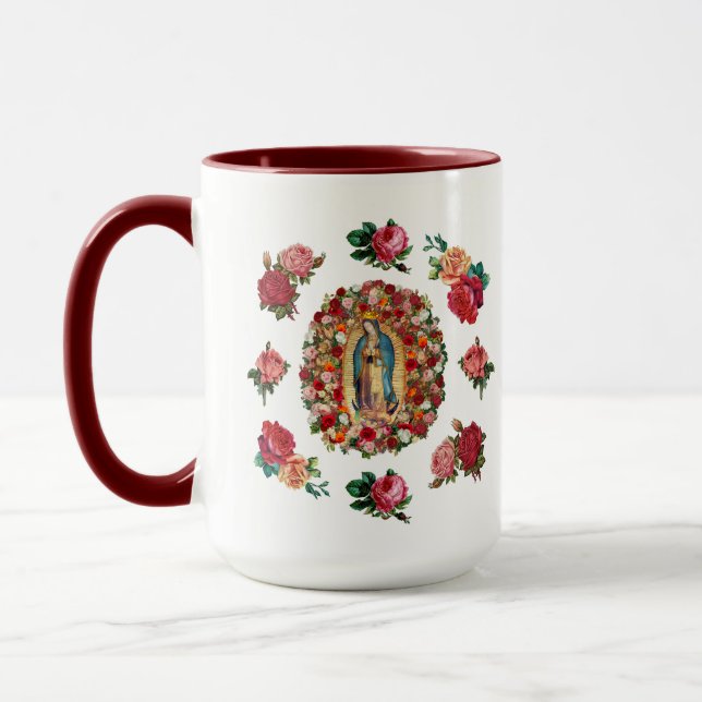Our Lady of Guadalupe Roses Potpourri   Mug (Left)