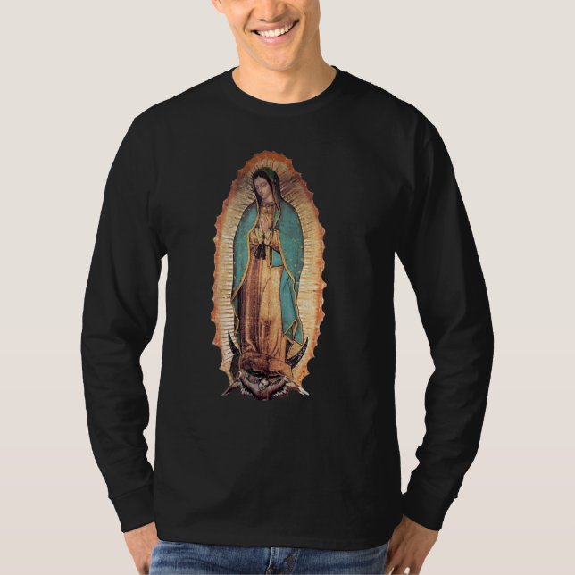 Our Lady of Guadalupe Saint Virgin Mary T-Shirt (Front)