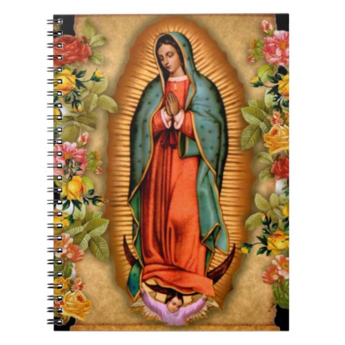 Our Lady of Guadalupe Santa Maria Spanish Virgin Notebook