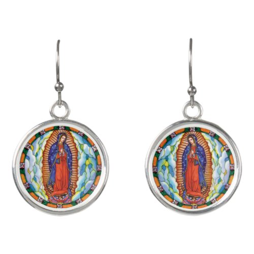 Our Lady of Guadalupe Silver Gift Earrings