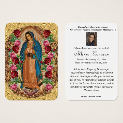 Our Lady of Guadalupe Spanish Funeral Holy Prayer