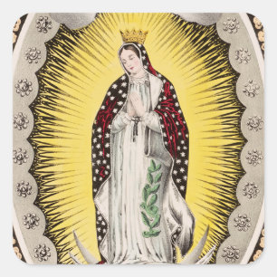 Our Lady of Guadalupe Square Sticker