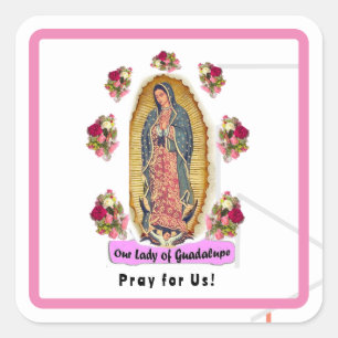 Our Lady of Guadalupe Square Sticker