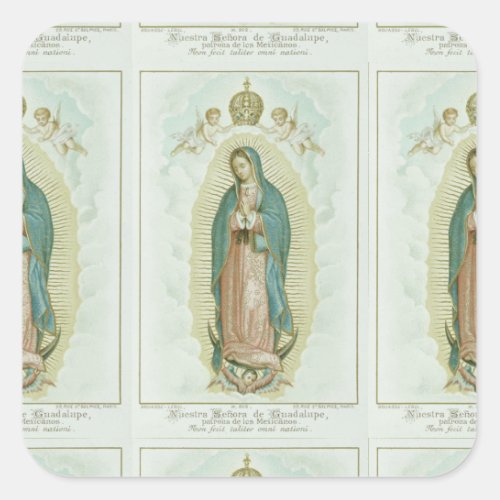 Our Lady Of Guadalupe Square Sticker