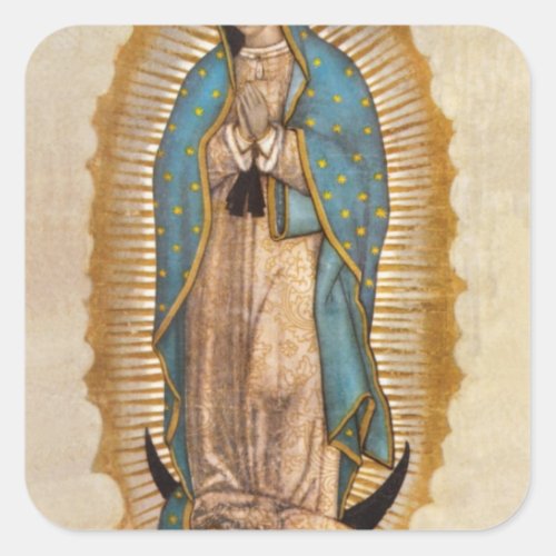 Our Lady Of Guadalupe Square Sticker