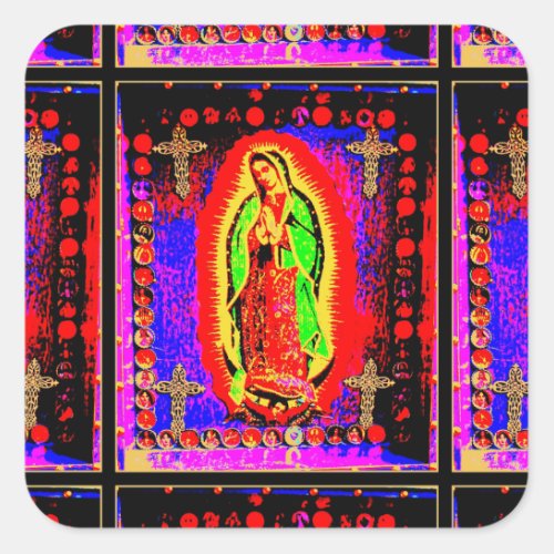 Our Lady Of Guadalupe Square Sticker