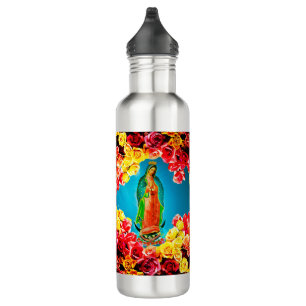 Our Lady of Guadalupe Stainless Steel Water Bottle