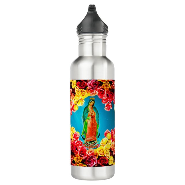Our Lady of Guadalupe Stainless Steel Water Bottle (Right)