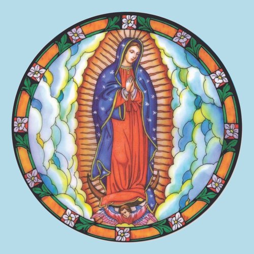 Our Lady of Guadalupe Standing Virgin Mary Heaven Classic Round Sticker