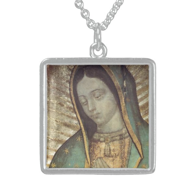 OUR LADY OF GUADALUPE STERLING SILVER NECKLACE (Front)