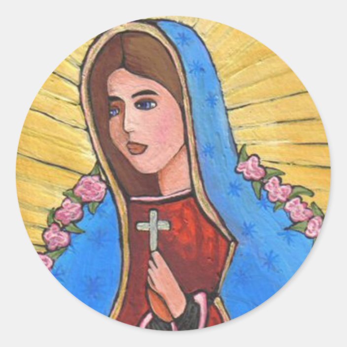 Our Lady of Guadalupe - sticker | Zazzle.com