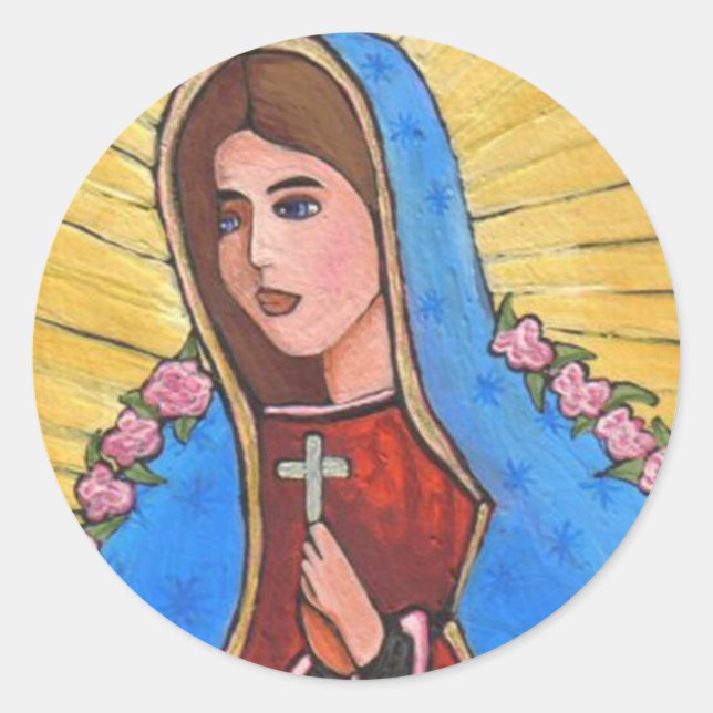 Our Lady of Guadalupe - sticker (Front)