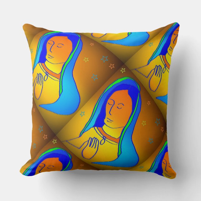 OUR LADY OF GUADALUPE THROW PILLOW (Front)