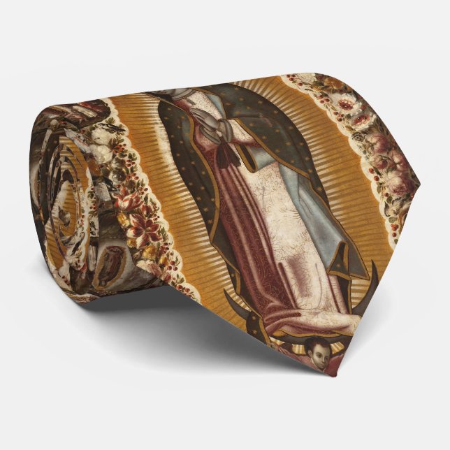 our lady of guadalupe tie (Rolled)