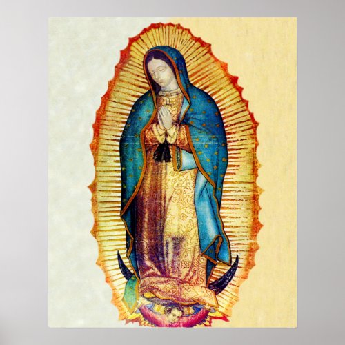 Our Lady of Guadalupe Tilma Replica A Poster