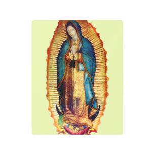 Our Lady of Guadalupe Tilma Replica Metal  8x10 Print