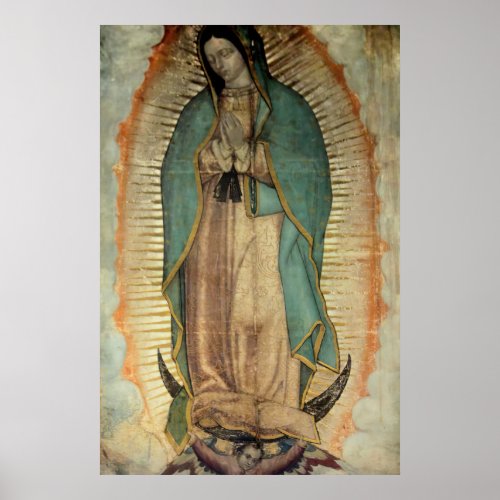 Our Lady of Guadalupe Tilma Replica Poster
