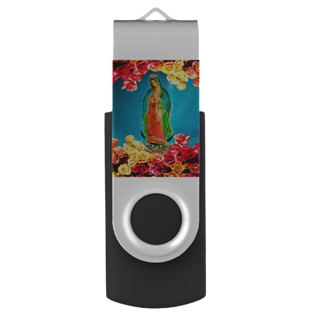 Our Lady of Guadalupe USB Flash Drives (Back (Vertical))
